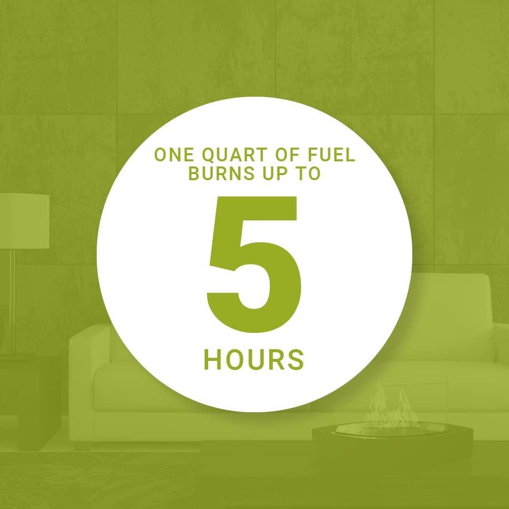 19" Silver Indoor Curved Tabletop Anywhere Fireplace