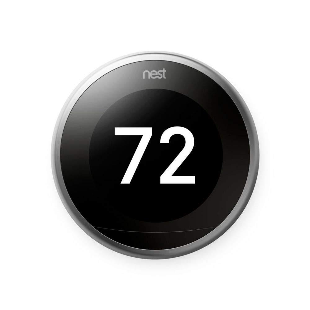 Restored Nest, T3007ES, Learning Thermostat, 3rd generation (Refurbished)