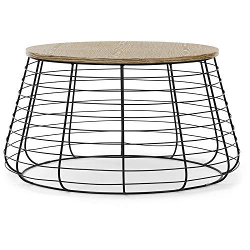 ClickDecor ClickDecor Lydia Matte Black Wireframe Coffee Table