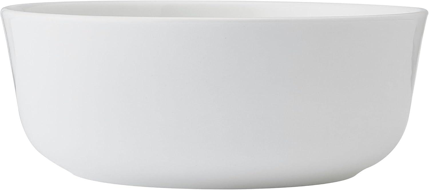 Samantha White Porcelain 40-Piece Dinnerware Set, Service for 8