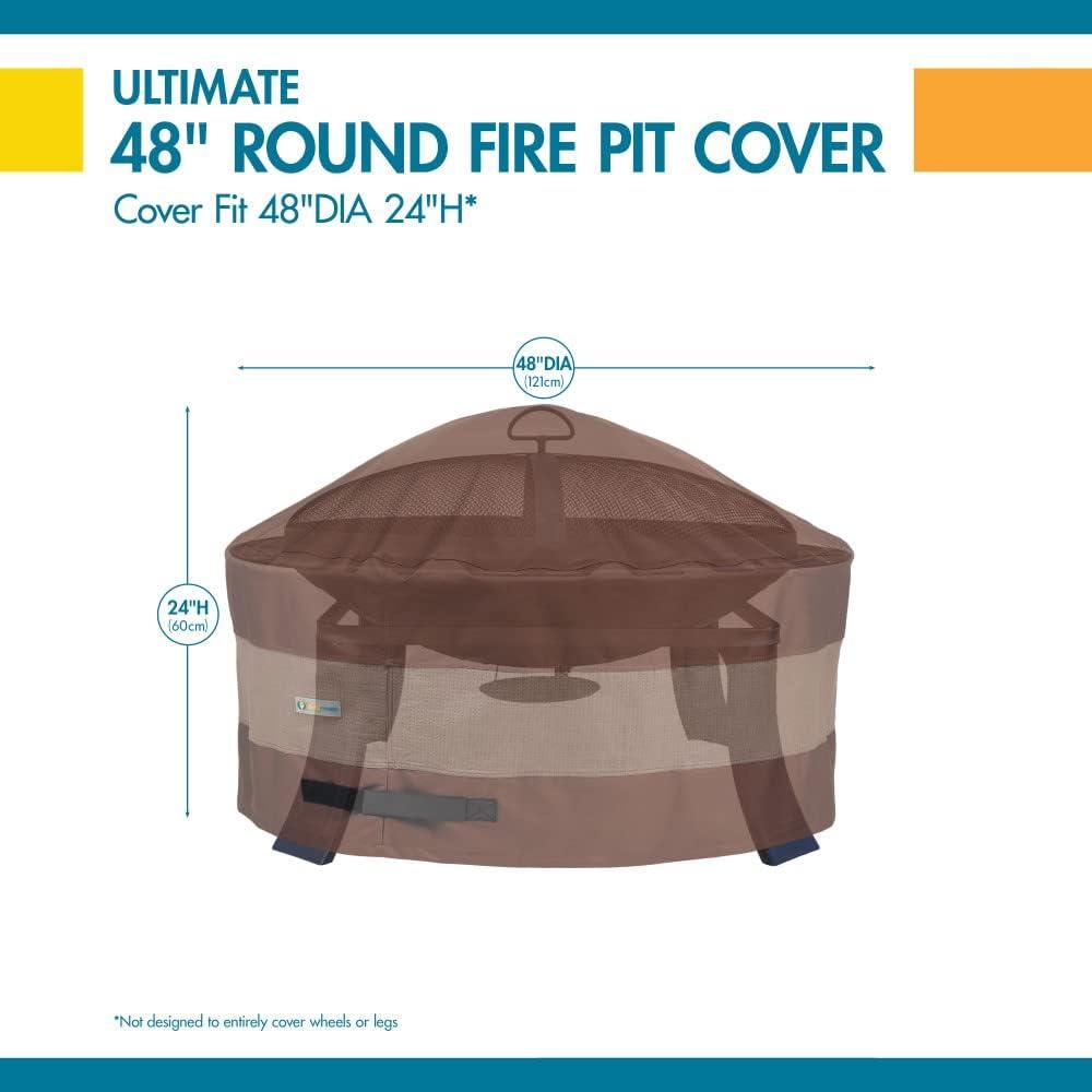 Duck Covers Ultimate Waterproof 48 Inch Round Fire Pit Cover