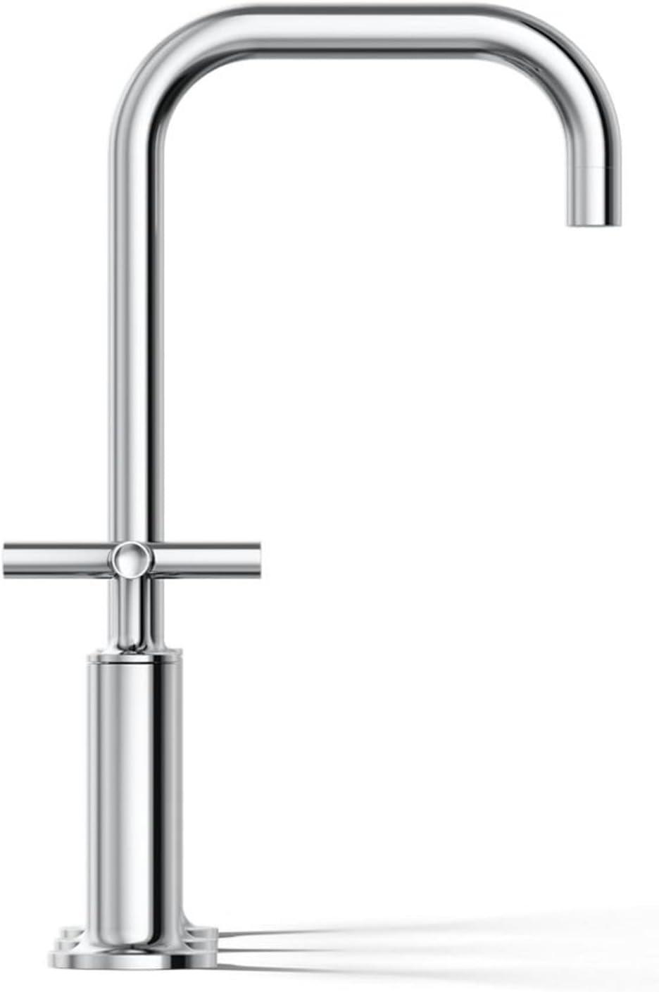 Purist® Widespread Bathroom Sink Faucet with High Cross Handles and High Gooseneck Spout