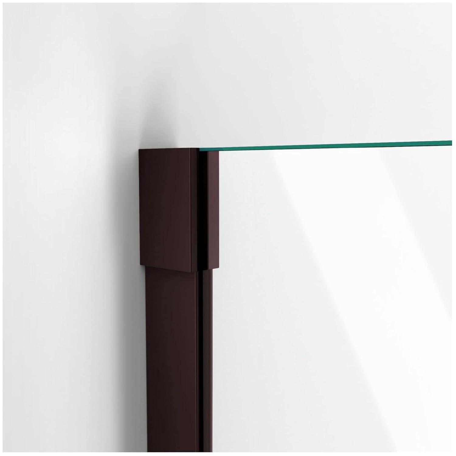 Unidoor-X 58" W x 58" H Hinged Frameless Tub Door