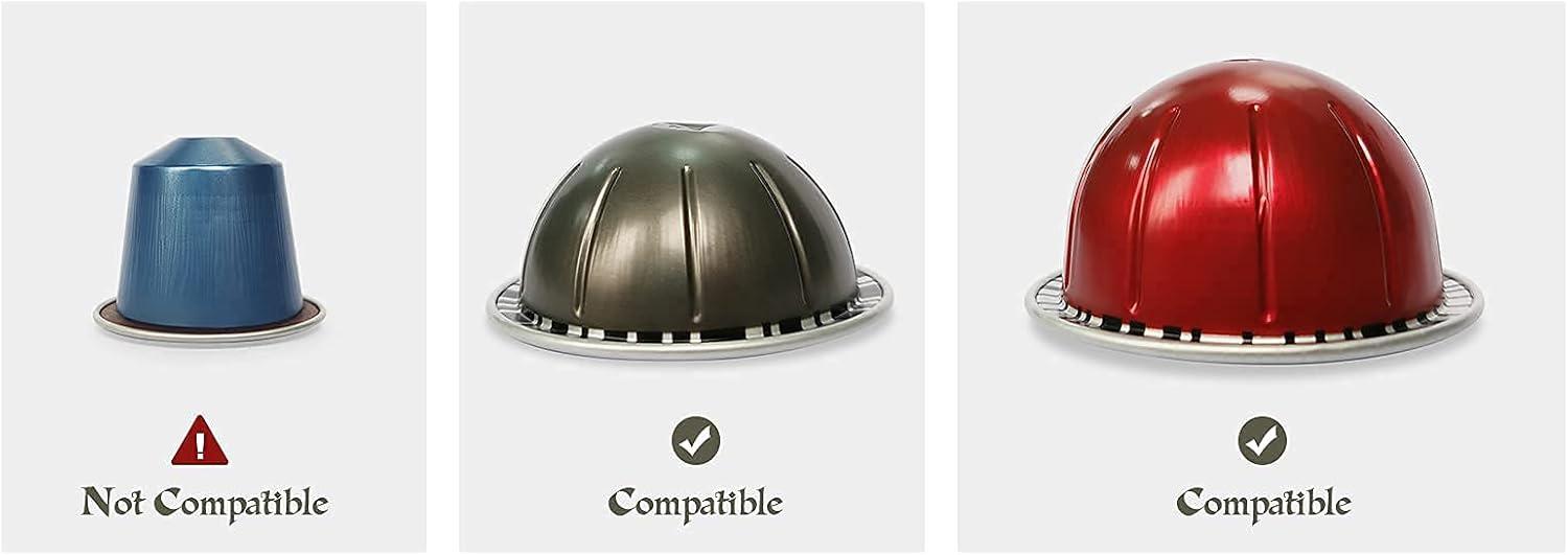 APPENIN WINTER PARK CORP Rotary Coffee Pod Capsules Carousel Holder Organizer Compatible With 40 Nespresso Vertuoline Capsules (Black)