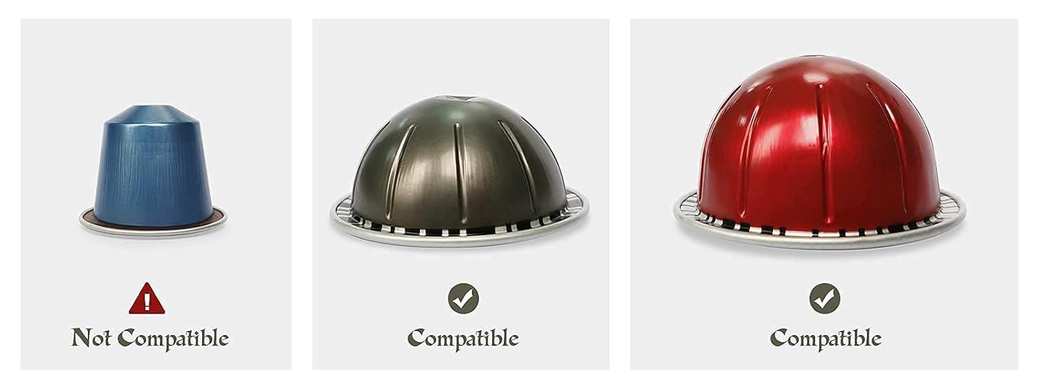 APPENIN WINTER PARK CORP Rotary Coffee Pod Capsules Carousel Holder Organizer Compatible With 40 Nespresso Vertuoline Capsules (Black)