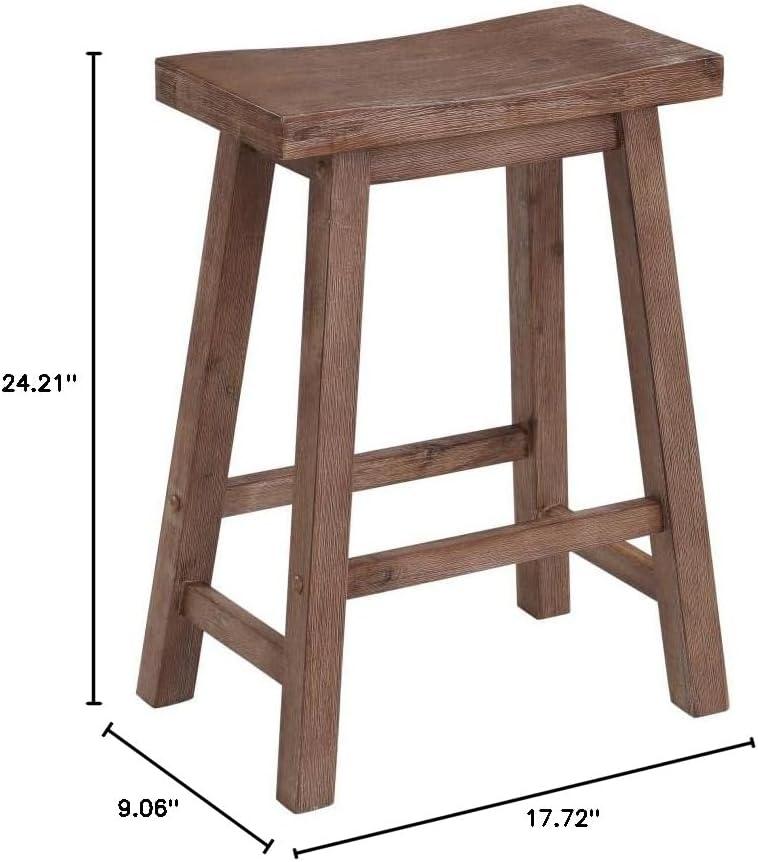 24" Sonoma Saddle Counter Height Barstool - Boraam