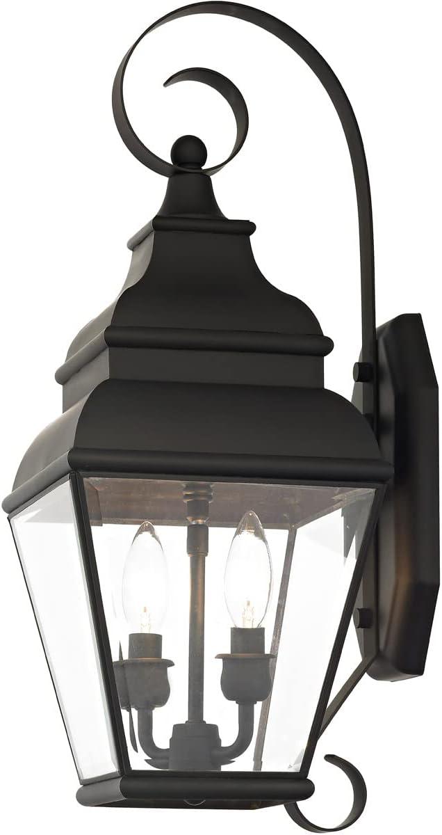 Livex Lighting Exeter 2 - Light Wall Light in  Black