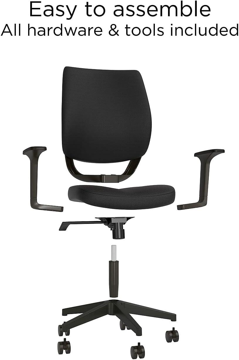 Union & Scale Essentials Fabric Task Chair Black (UN59380)