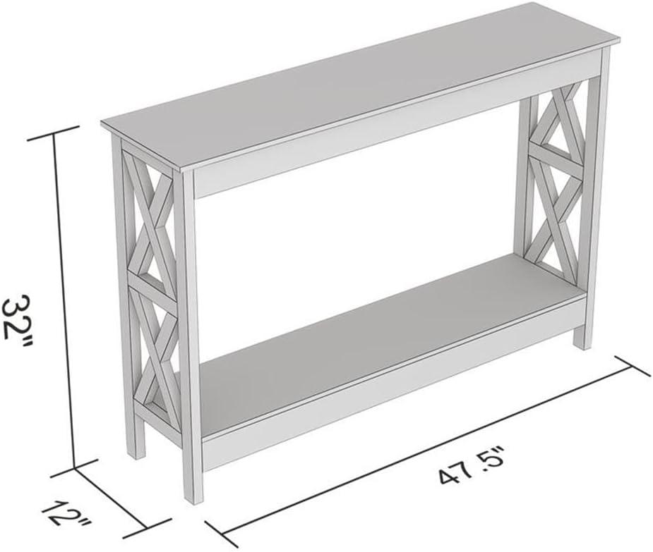 Safdie & Co. 47.25"L 1-Shelf Console Table in Brown