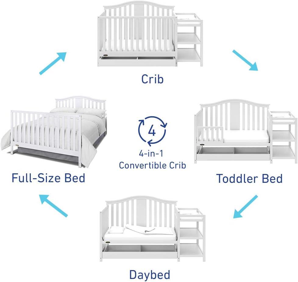 Graco Solano 5-in-1 Convertible Crib and Changer with Drawer