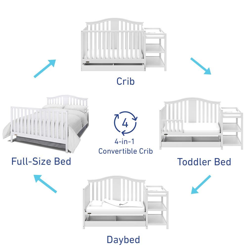 Graco Solano 5-in-1 Convertible Crib and Changer with Drawer