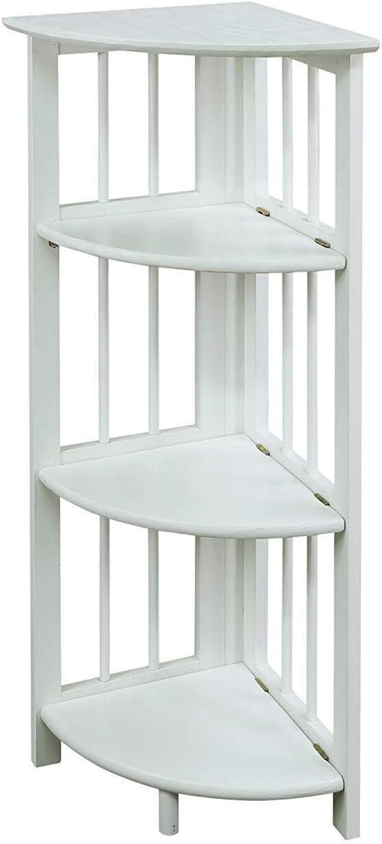 Yu Shan CO USA Ltd  4-tier corner folding bookcase  White