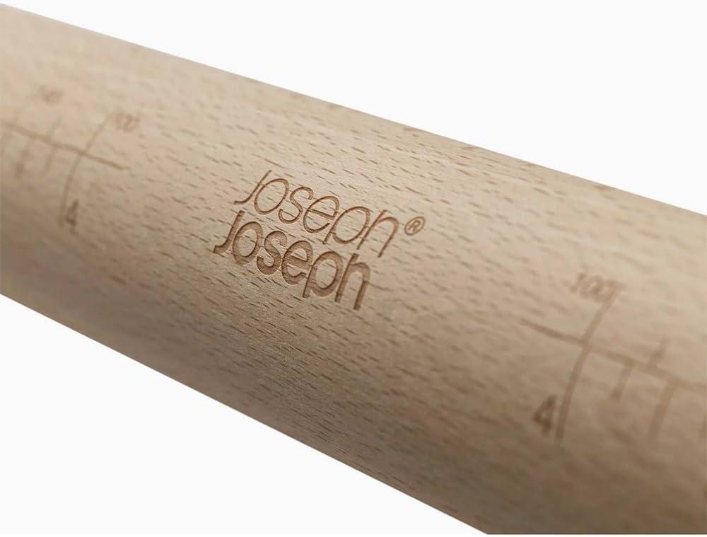 Joseph Joseph PrecisionPin Baking Adjustable Rolling Pin with Removable Thickness Rings