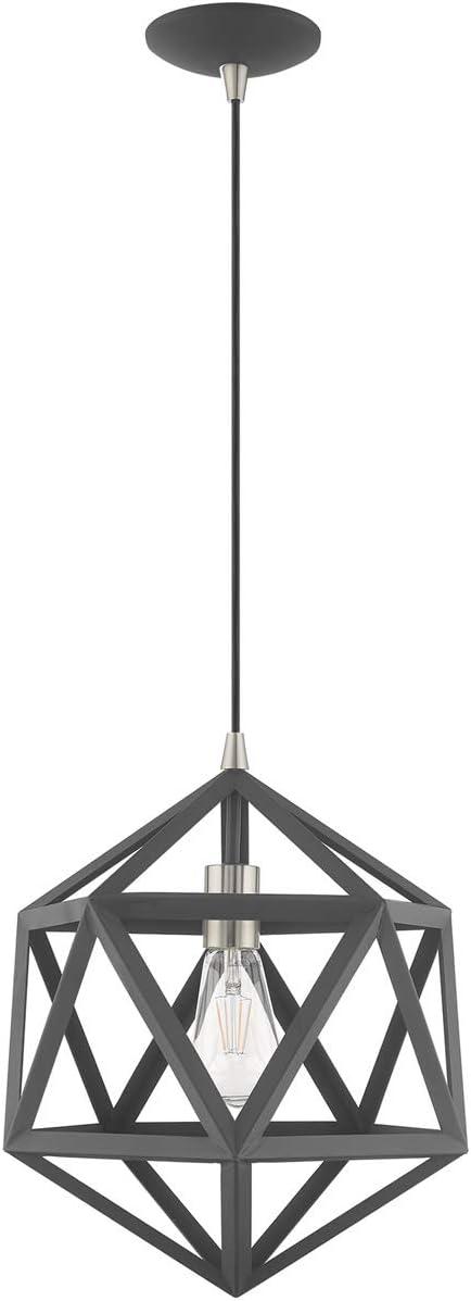 Livex Lighting Ashland 1 - Light Pendant in  Scandinavian Gray