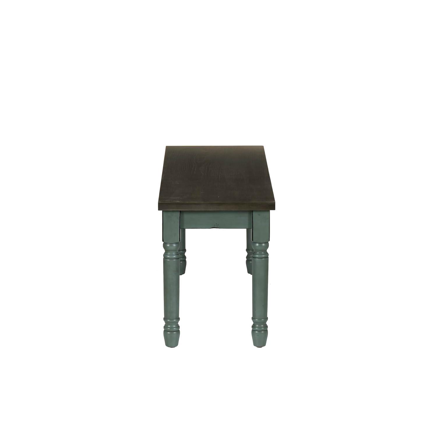 Laurel Foundry Modern Farmhouse® Ivor 40" Two Tone Solid Wood Farmhouse Dining Bench