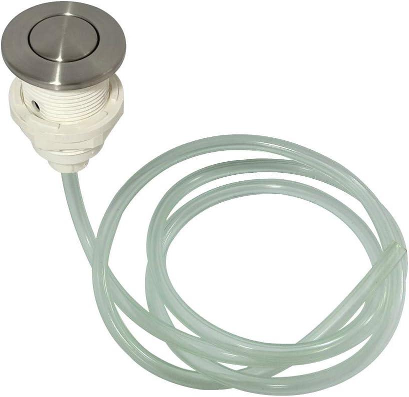 Brushed Nickel Garbage Disposal Air Switch Button