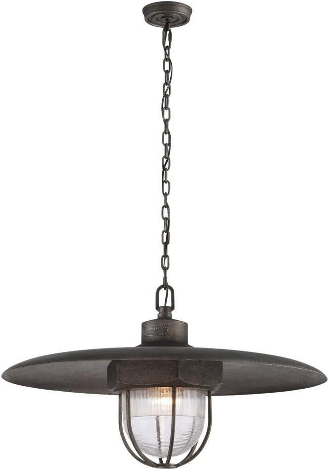 Acme 1 - Light Aged Pewter Single Pendant
