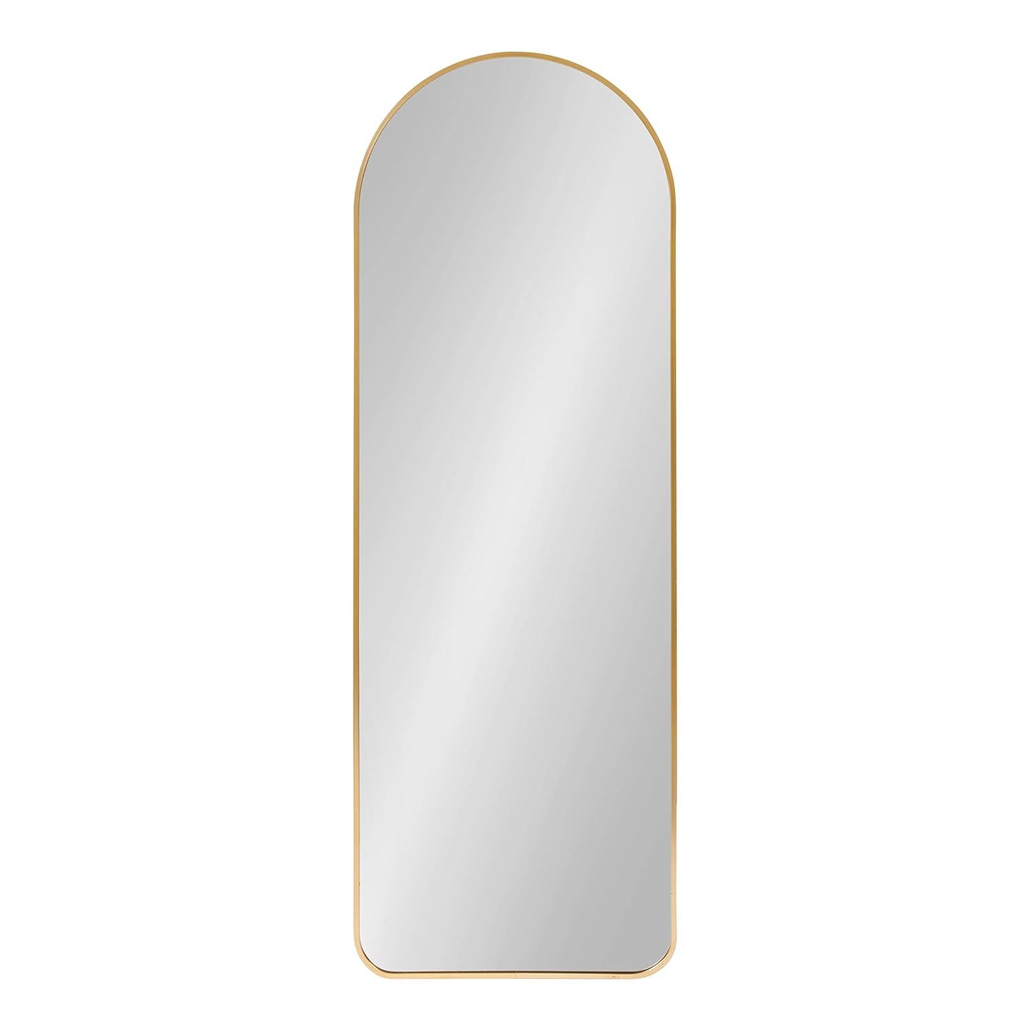 Kate and Laurel Zayda Metal Arch Mirror, 16x48, Gold