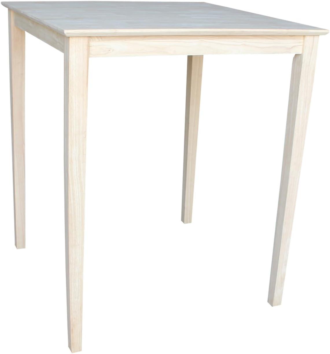 Solid Wood Top Table, Shaker Legs