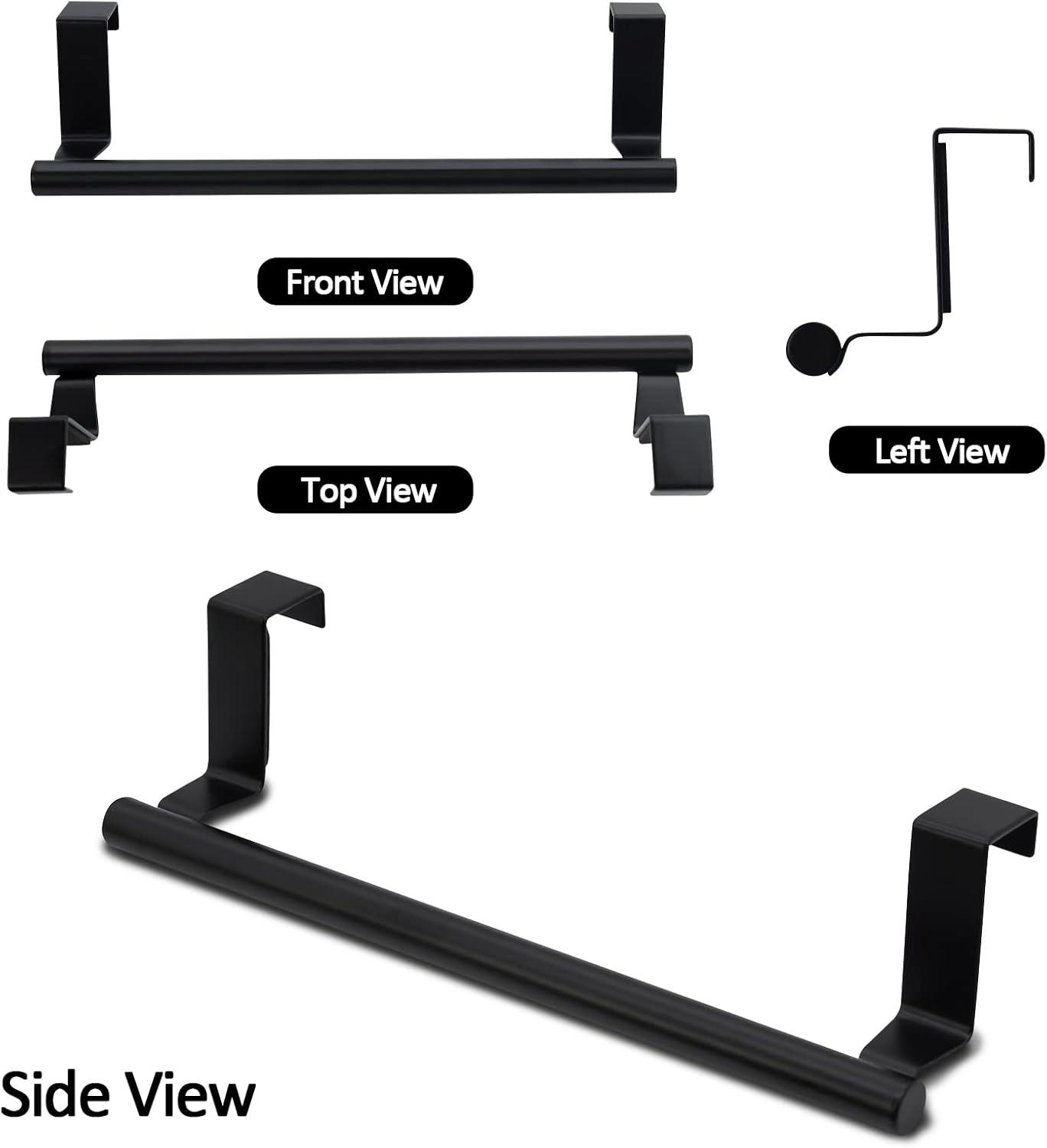 Suploo AUMJJE19 2 Pack Stainless Steel Over Door Towel Rack Bar Holders