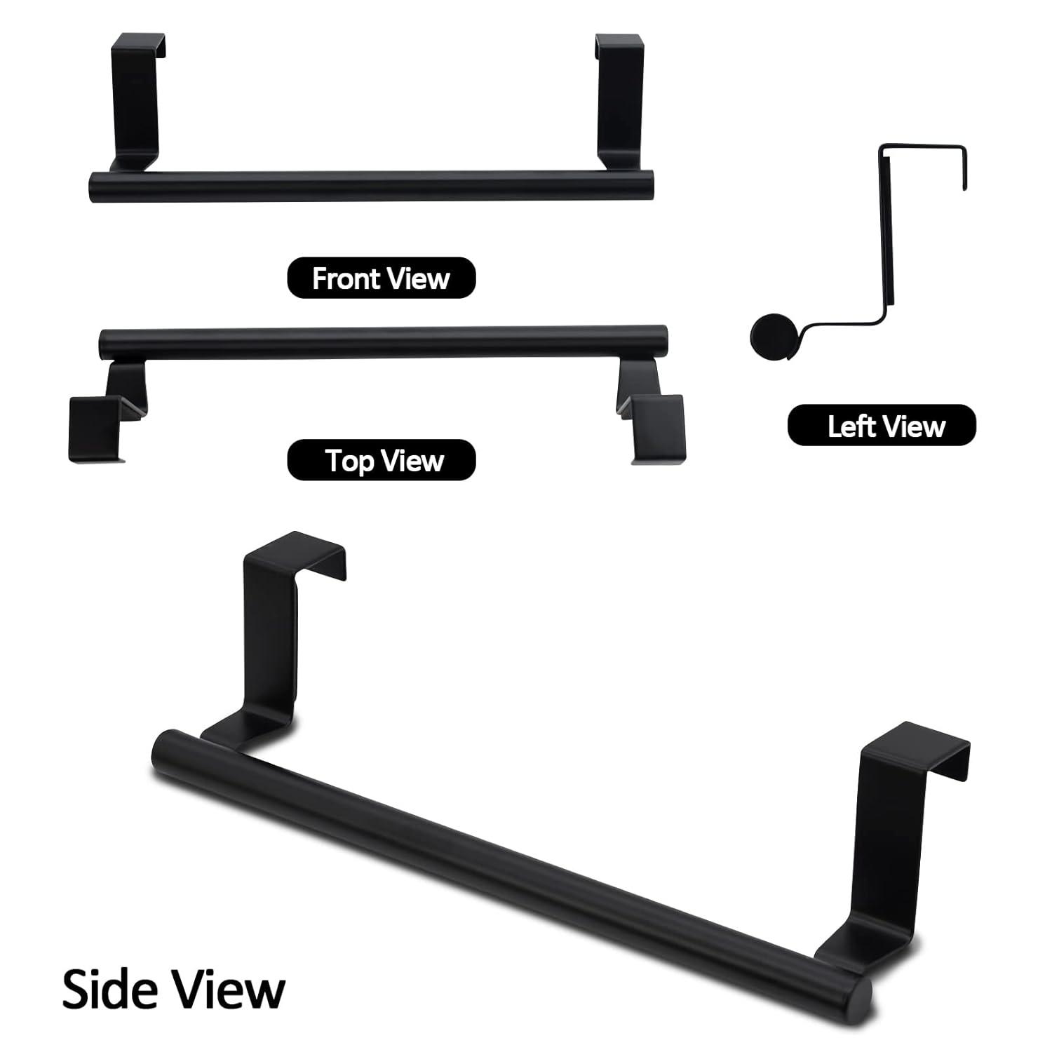 Suploo AUMJJE19 2 Pack Stainless Steel Over Door Towel Rack Bar Holders