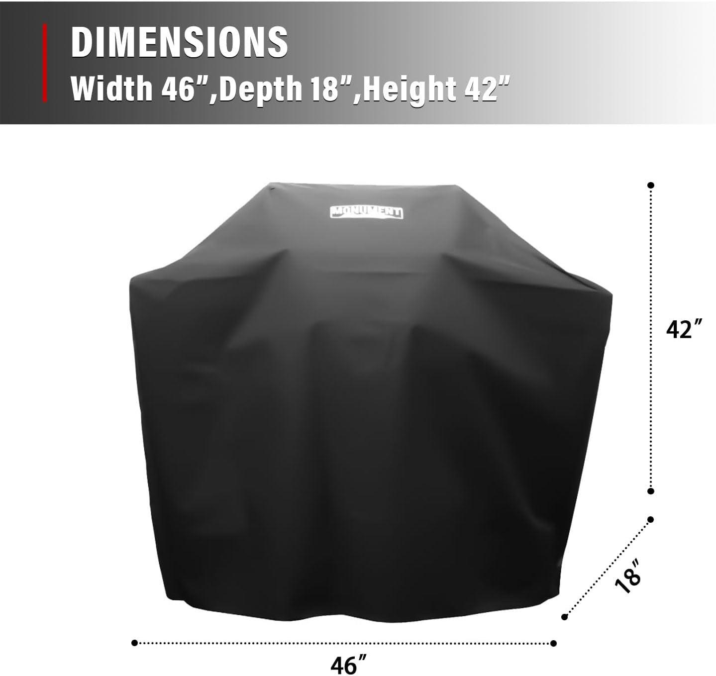 Monument Grills Cover for 2-Burner Grill-Fits up to 43"