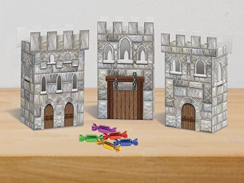 Beistle 3 1/4" x 6" Castle Favor Box 9/Pack 54138