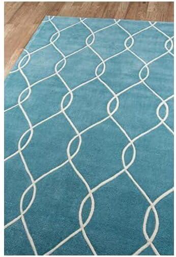 Momeni Bliss 5' X 7'6" Contemporary Hand Tufted Rug in Teal