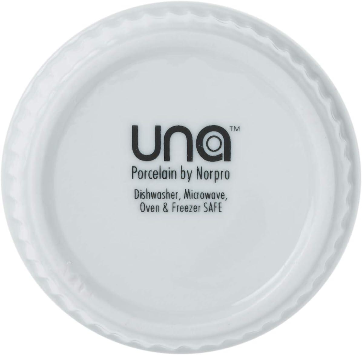 White Porcelain Ramekins Set of 6 for Baking and Serving