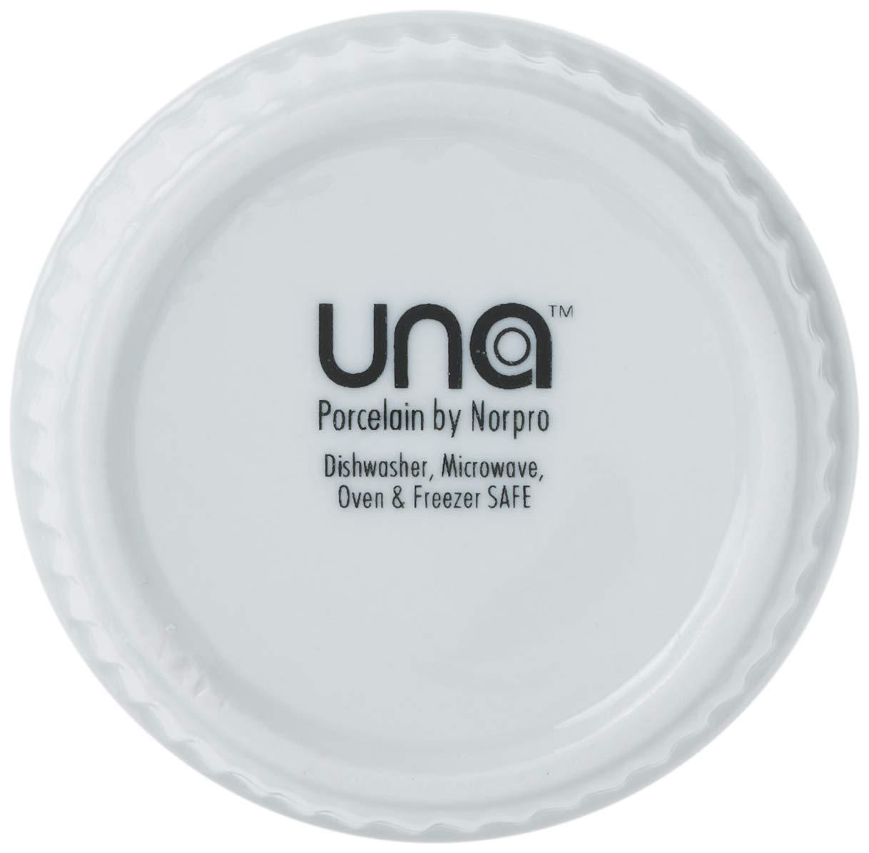 White Porcelain Ramekins Set of 6 for Baking and Serving