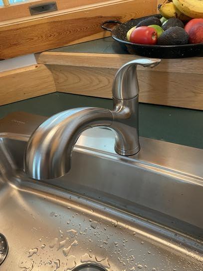 Stainless Steel Single-Handle Pull-Out Kitchen Faucet with TurboSpray