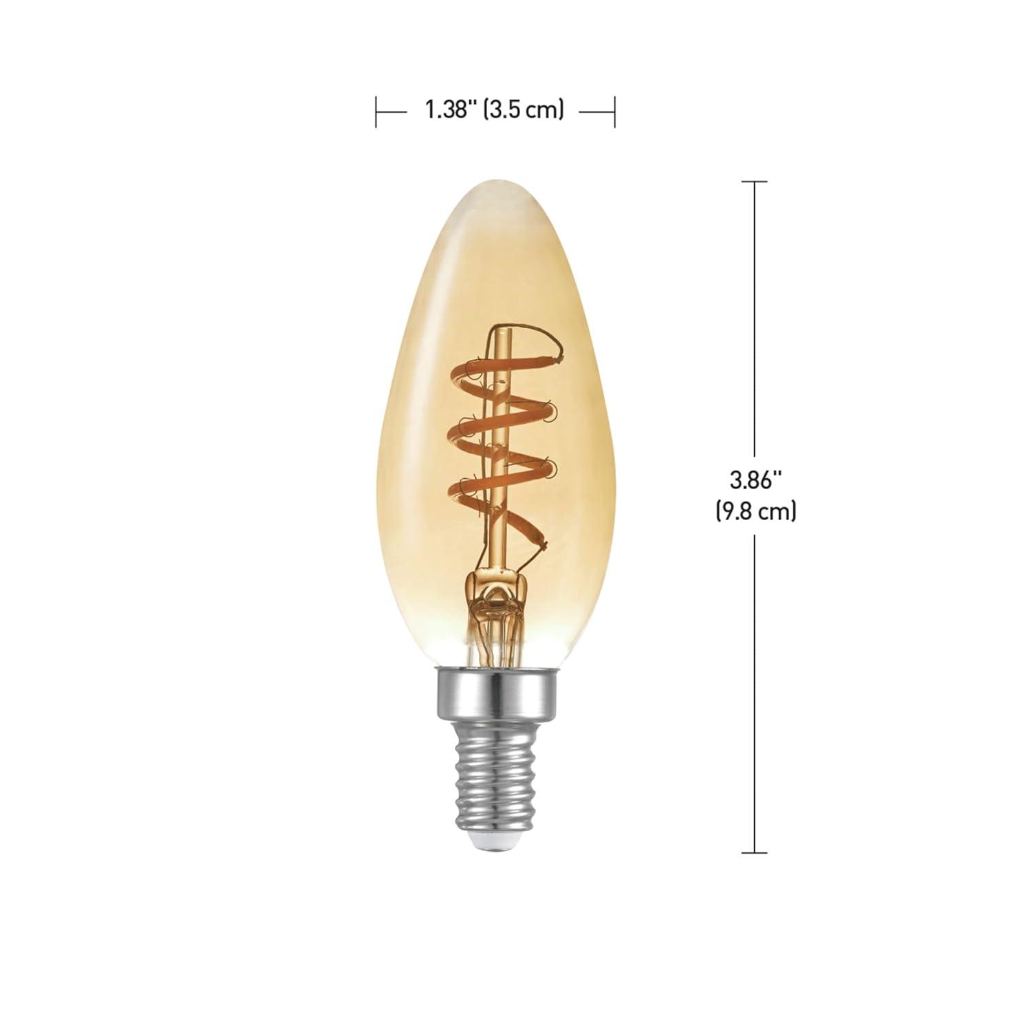 Globe Electric Company 31355 Equivalent E12/Candelabra Dimmable 2000K LED Bulb