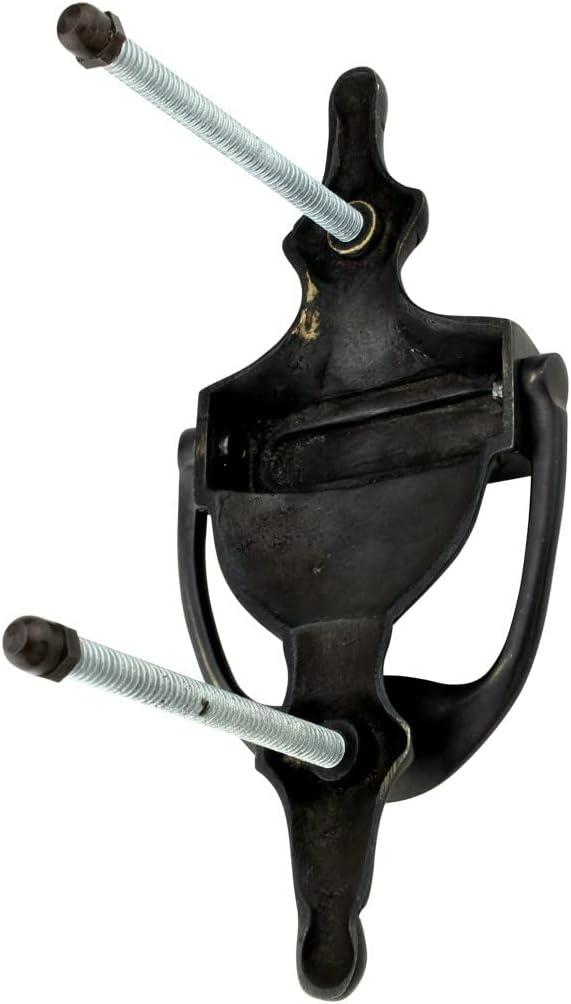 Renovators Supply Door Knockers for Front Door 6.5" Oil Rubbed Bronze Solid Brass Ornate Door Knocker w/Screws