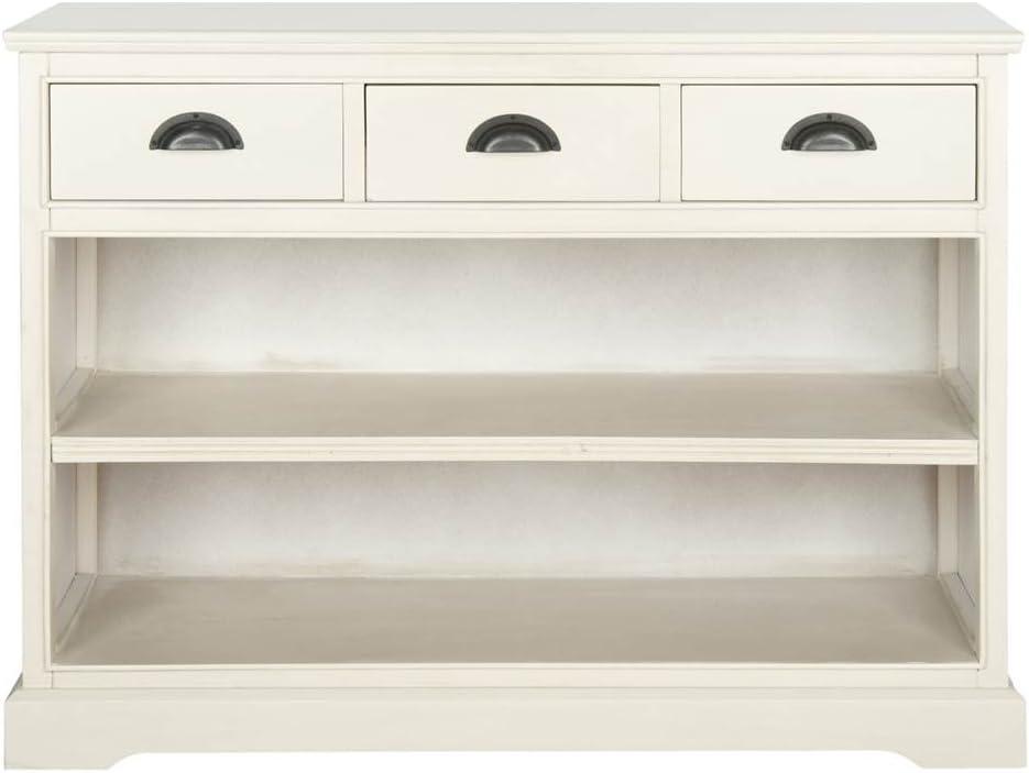 Prudence Book Shelf - AMH5727 - Vintage White - Safavieh Couture