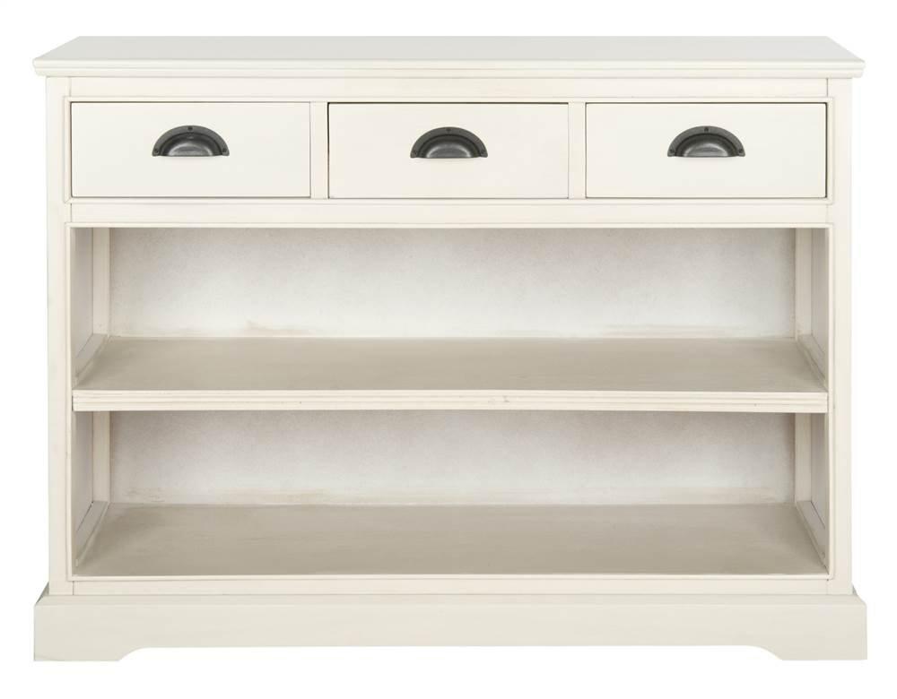 Prudence Book Shelf - AMH5727 - Vintage White - Safavieh Couture