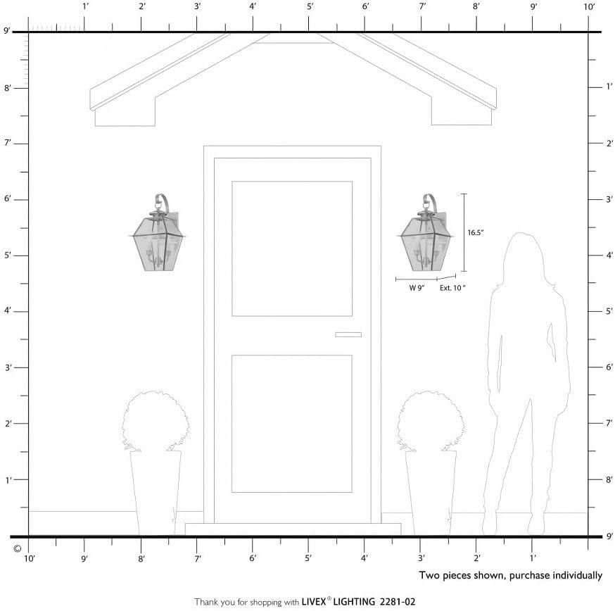 Livex Lighting Westover 2 - Light Wall Light in  Brushed Nickel