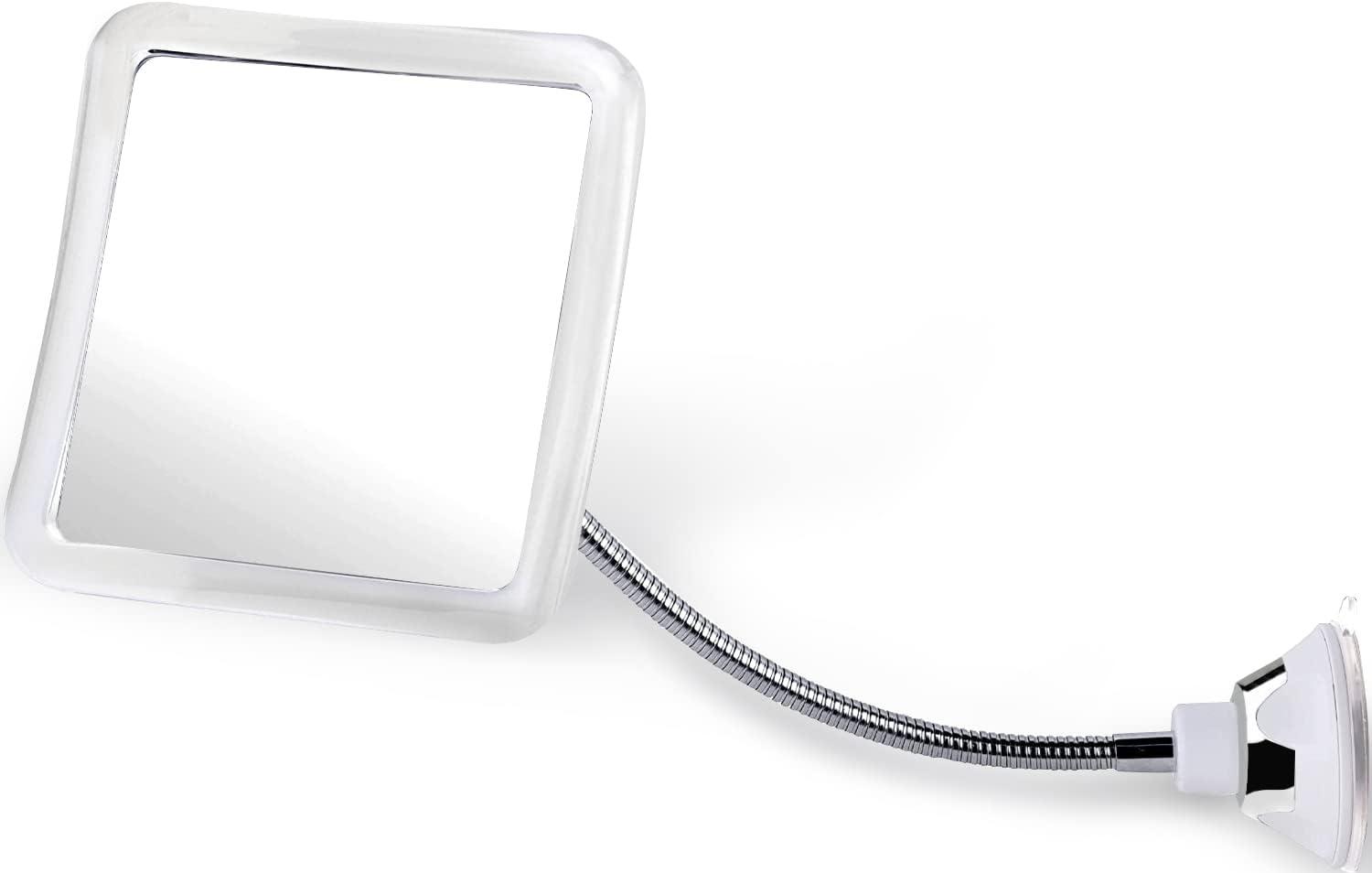 Mirrorvana Flexible Fogless Shower Mirror for Shaving, 6.3" x 6.3"