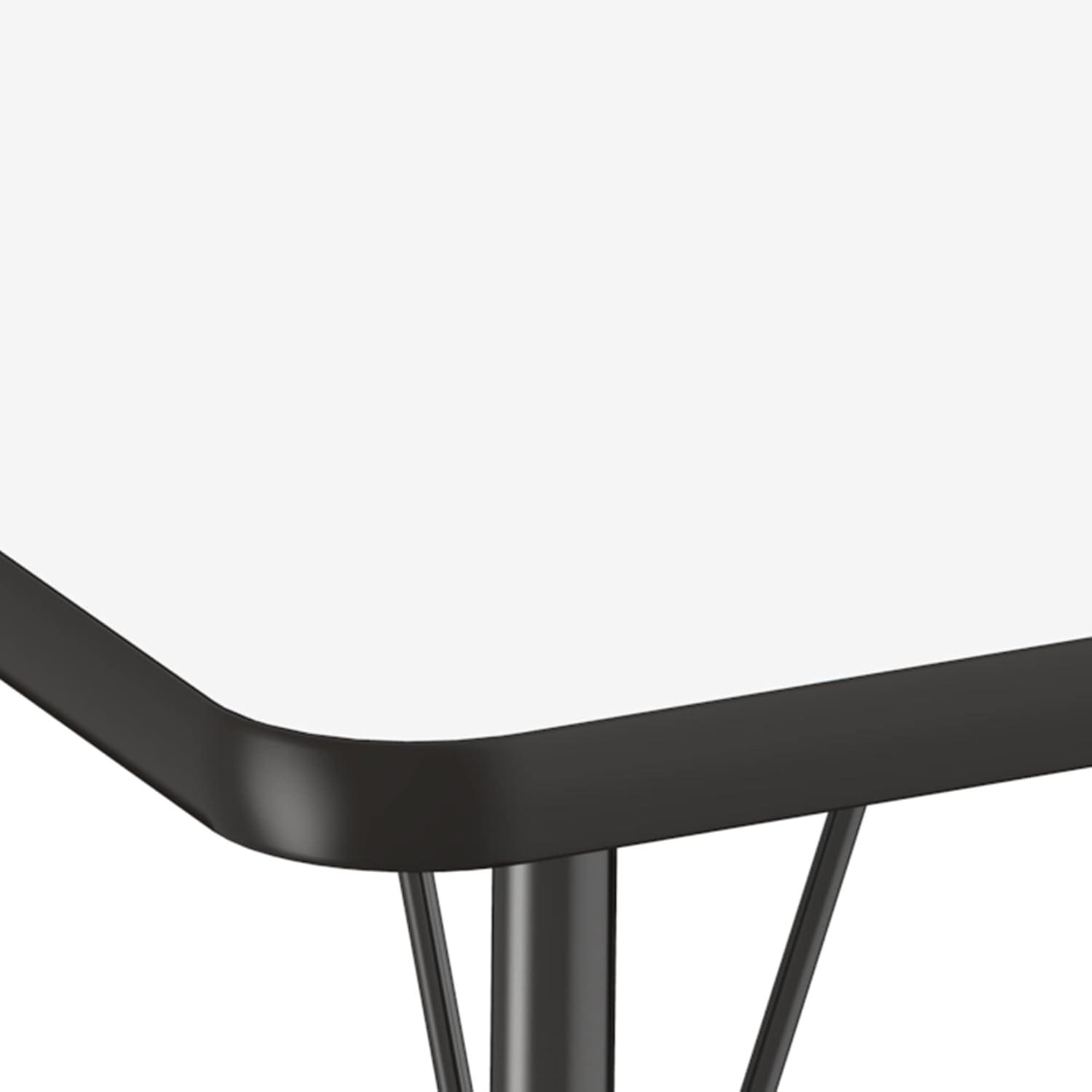 36" x 72" Half Moon T-Mold Activity Table with Adjustable Legs
