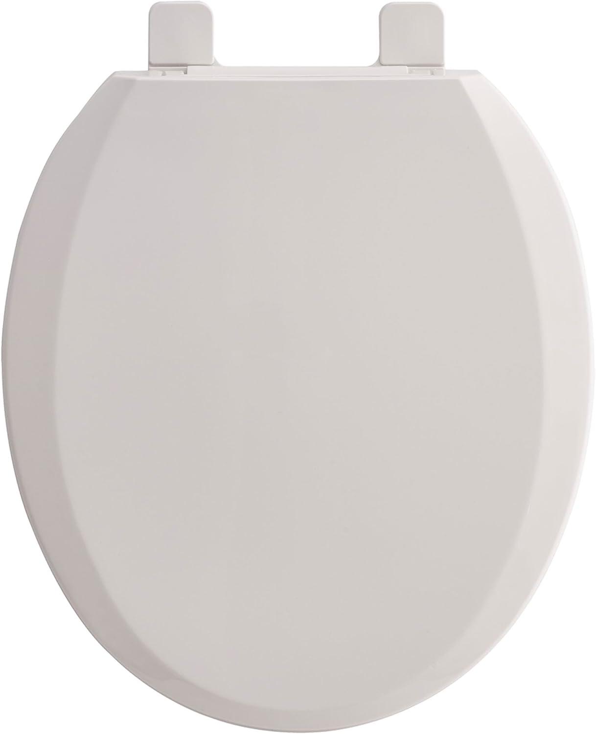 White Round Slow-Close Toilet Seat with EverClean Surface