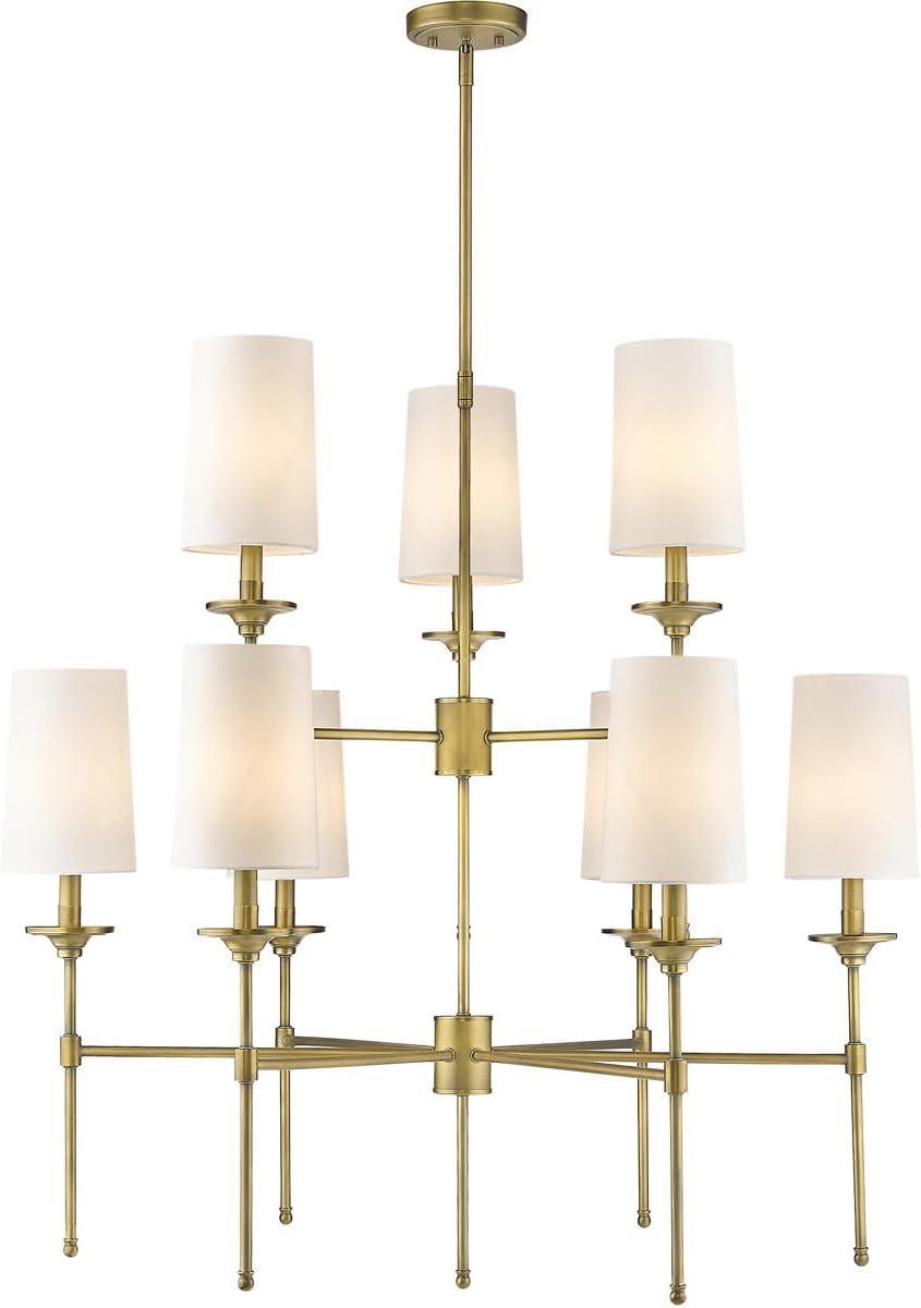Z-Lite Emily 9 - Light Chandelier in  Rubbed Brass
