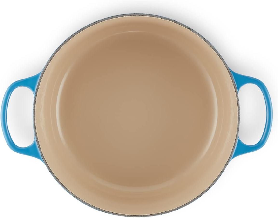 Azure Blue Enameled Cast Iron 7.25 qt. Dutch Oven