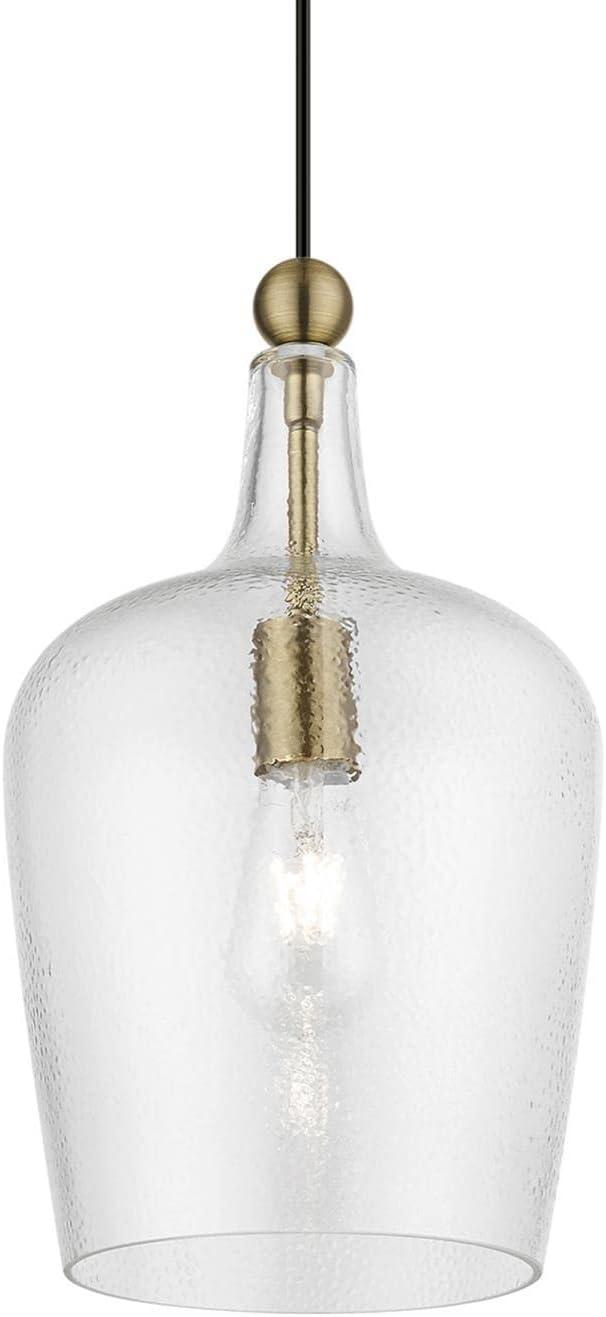 Livex Lighting Avery 1 - Light Pendant in  Antique Brass