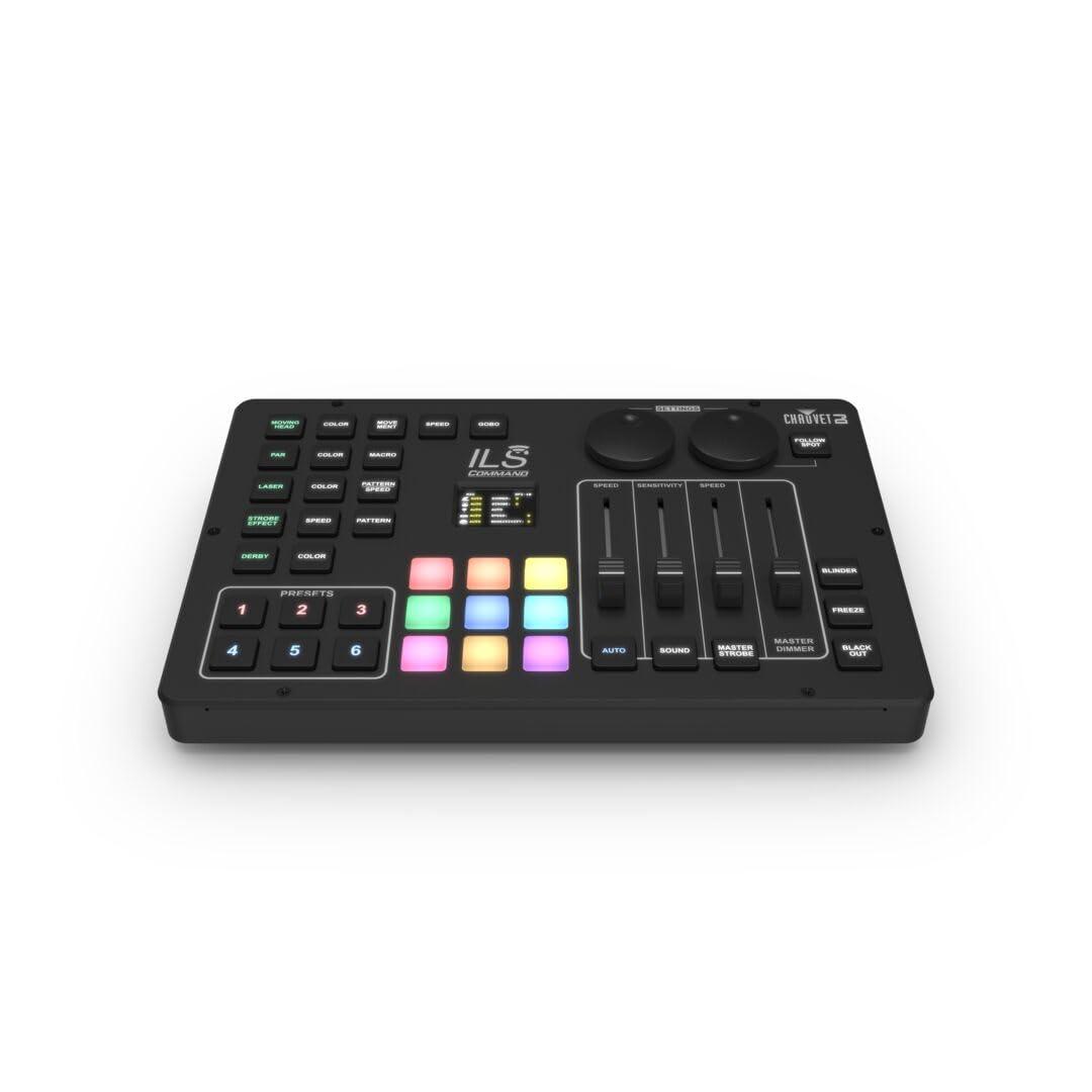ILS Command Black Wireless Lighting Controller with Backlit Buttons