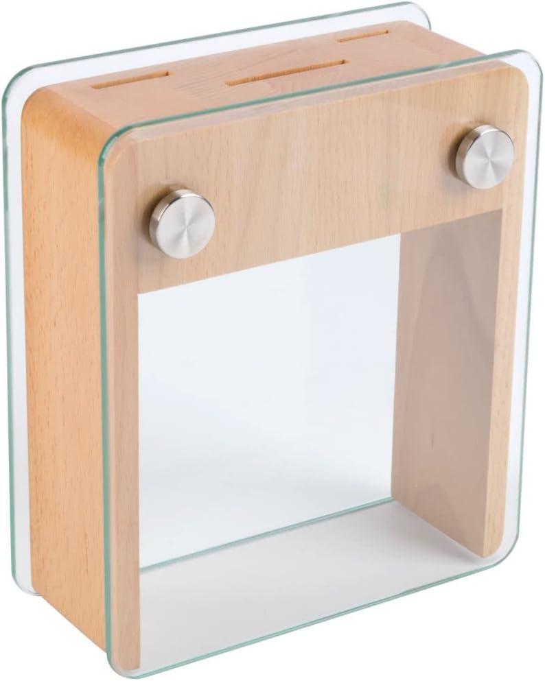 Mercer Culinary Genesis 6-Piece Knife Set with Wood and Glass Block