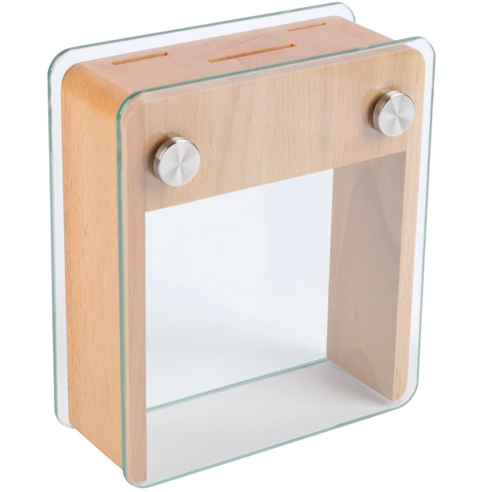 Mercer Culinary Genesis 6-Piece Knife Set with Wood and Glass Block