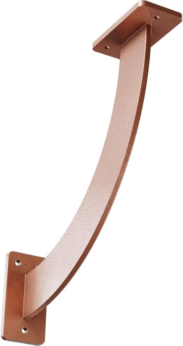 Ekena Millwork 2"W x 11"D x 11"H Bradford Steel Bracket, Hammered Copper