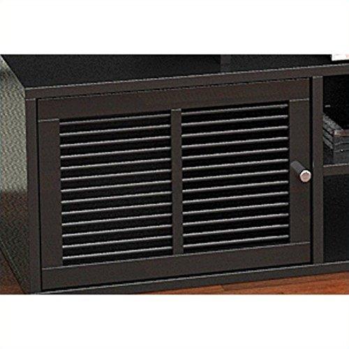 Convenience Concepts Designs2Go Lexington 59" TV Stand in Black Wood Finish