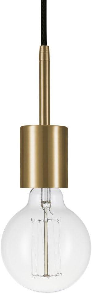 Globe Electric Leila 1-Light Brass Plug-In Pendant, 65980