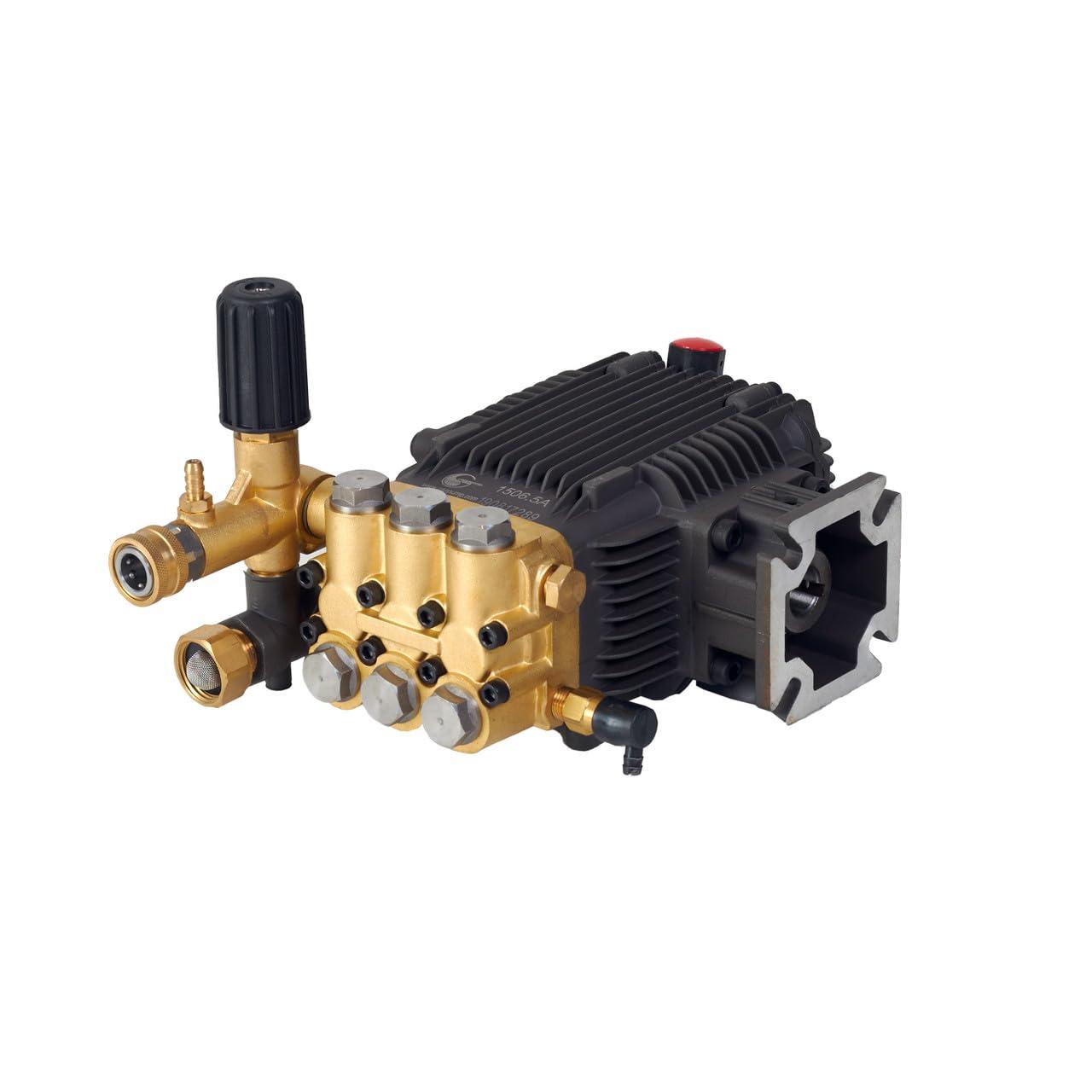 Canpump CF 3030 G Pressure Washer Pump | 3000 PSI, 3.1 GPM, 3/4 Inch Shaft, Horizontal, Triplex | Fully Serviceable with External Unloader Valve | Commercial Grade Replacement Power Washer Pump