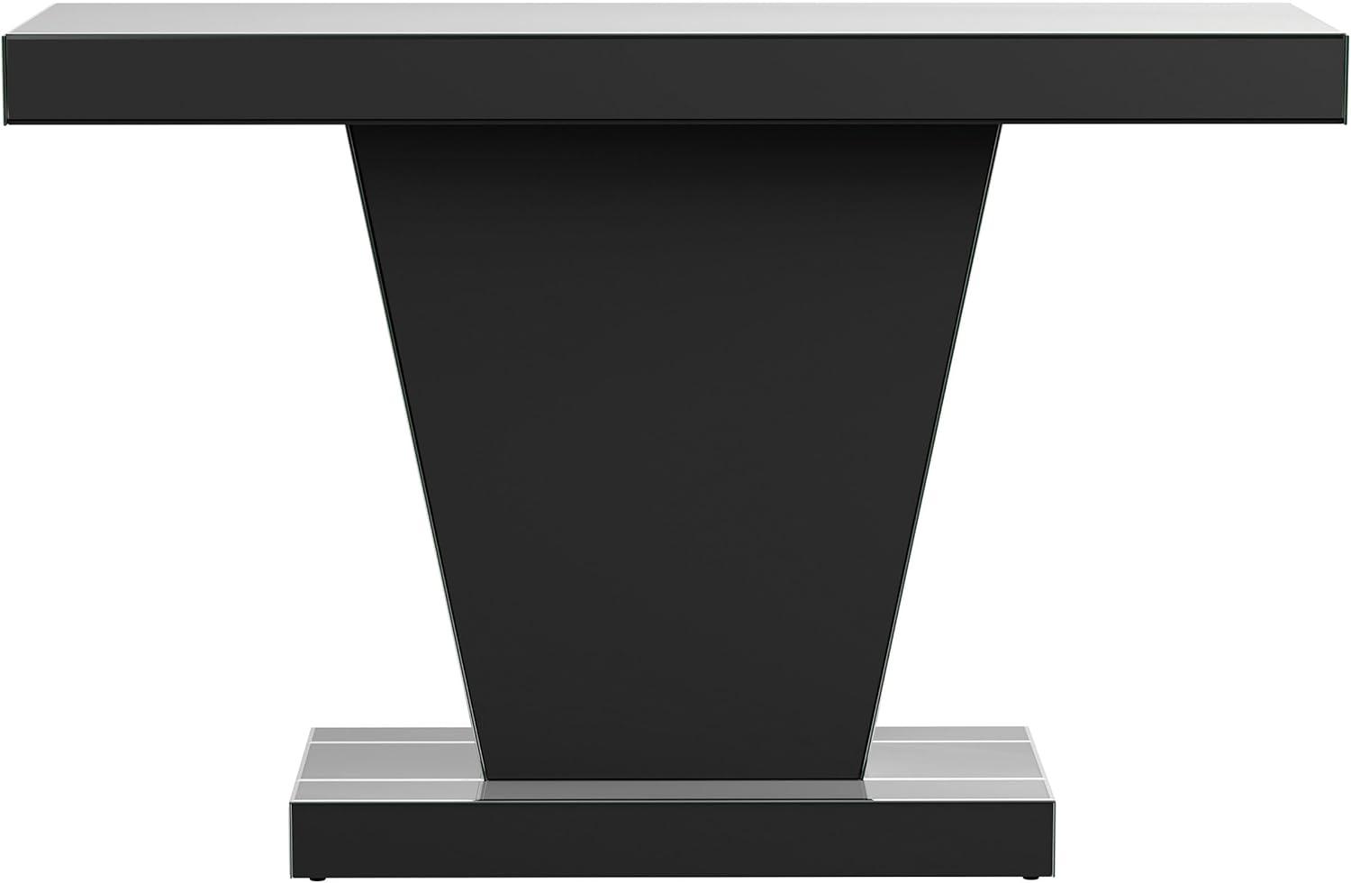 Coaster Crocus Modern Rectangular Glass Console Table Silver